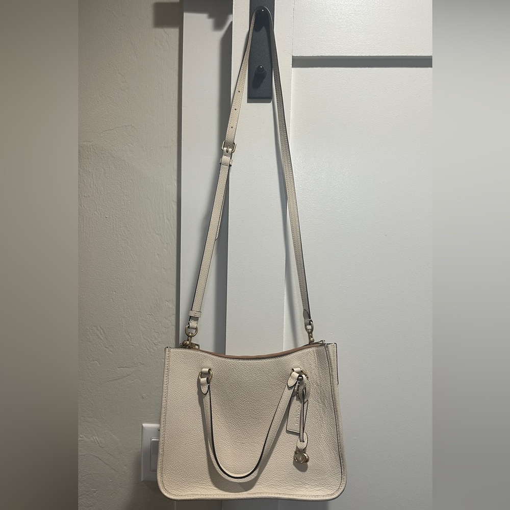 COACH Polished Pebble Leather Tyler Carryall 28